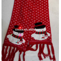 16ZQ703 Snowman Christmas Scarf with led